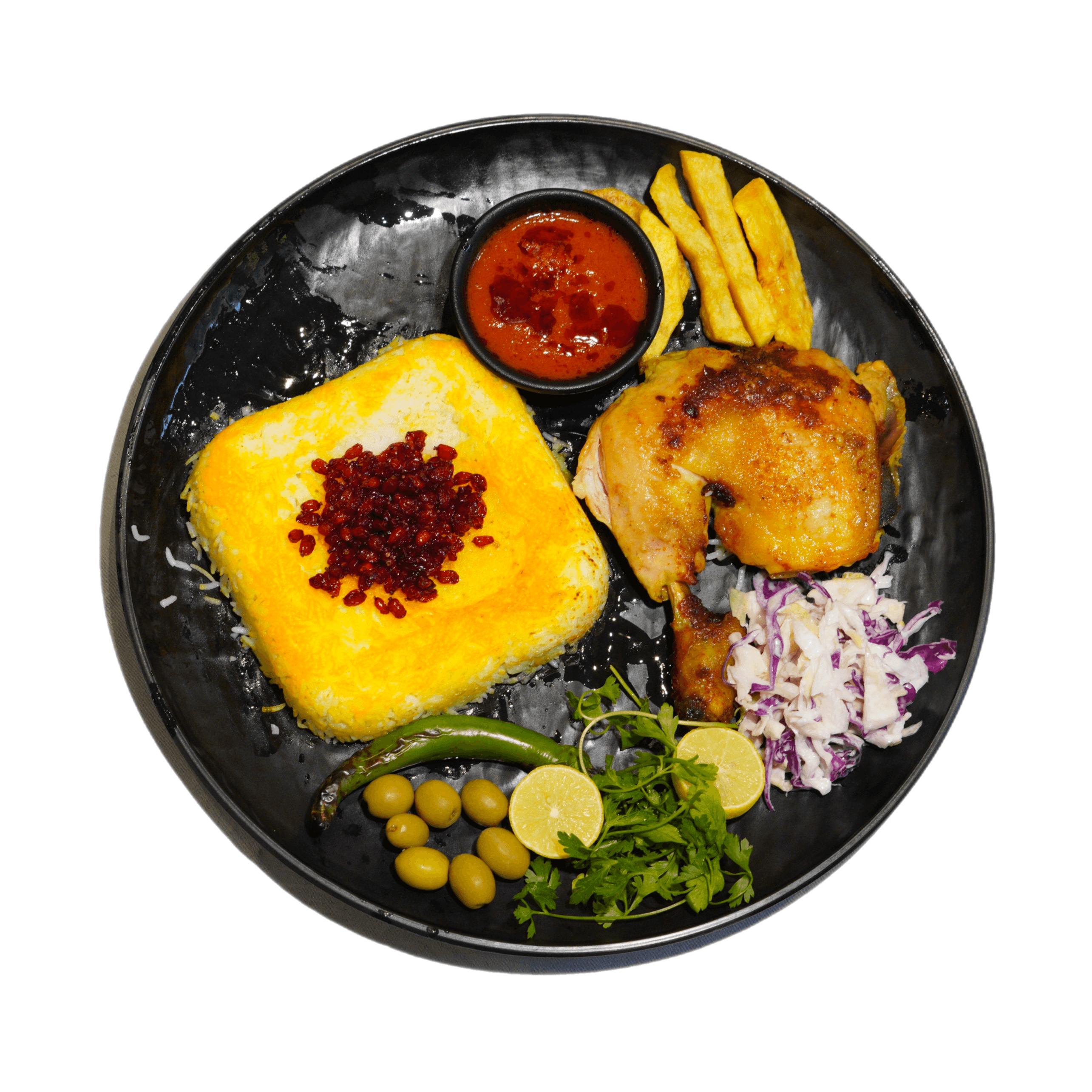 زرشک پلو با مرغ